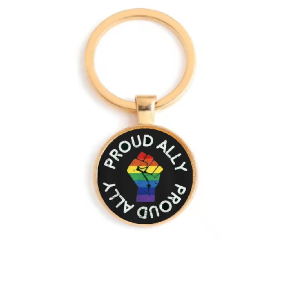 PROUD ALLY CUSTOM KEY RING